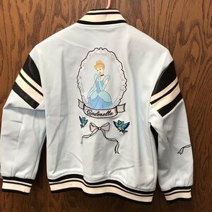 Forever 21 Disney Princess Faux Leather Varsity Jacket. NWT.